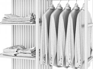 IKEA NORDKISA Kleiderschrank  Bambus 3D Modell in Schlafzimmer 425603 |  3DExport