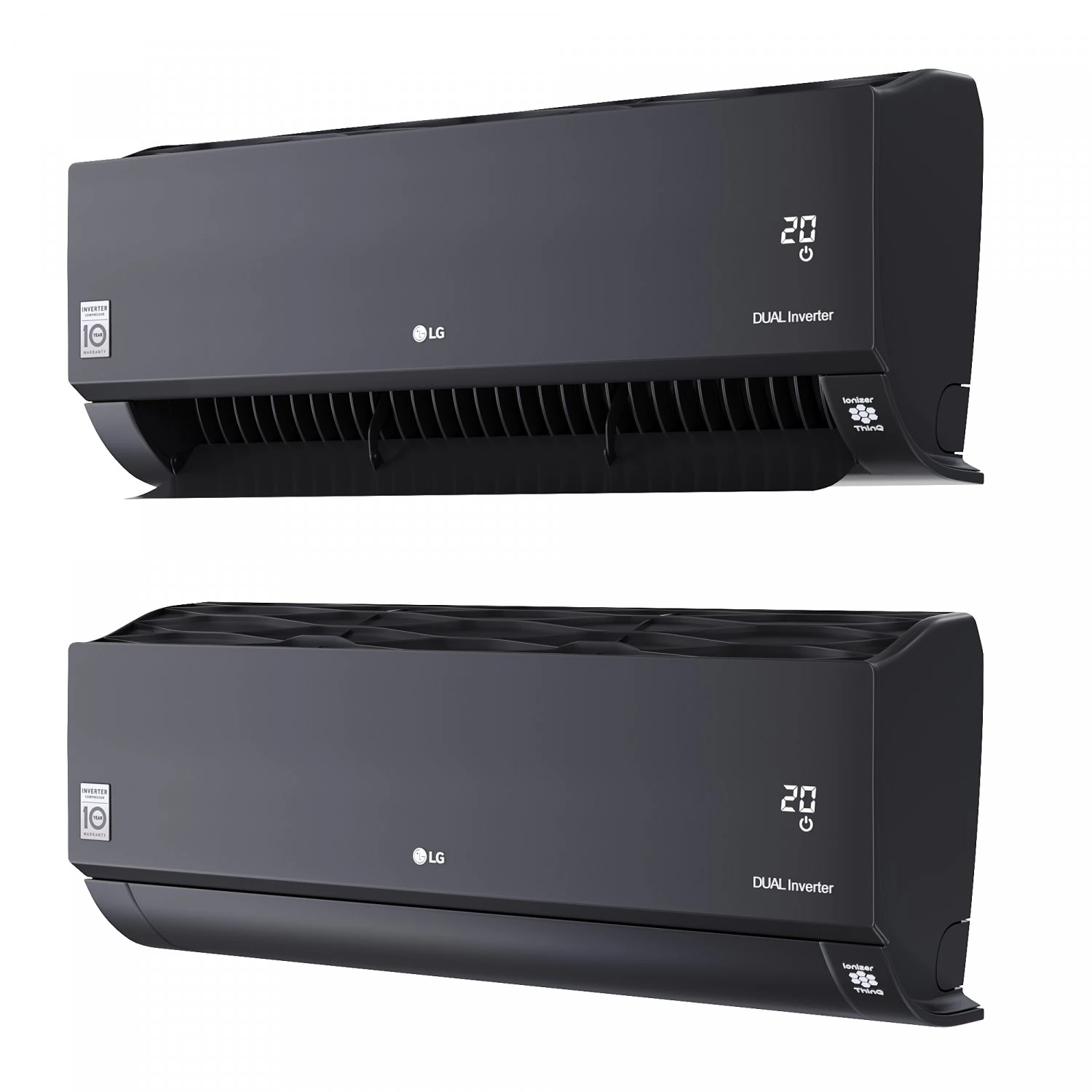 LG Artcool Mirror R32 Air Conditioners 3D Model .c4d .max .obj .3ds .fbx .stl .blend 