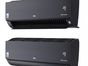 LG Artcool Mirror R32 Air Conditioners 3D Model