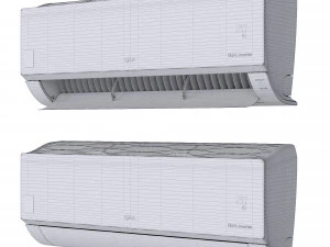 LG Artcool Mirror R32 Air Conditioners 3D Model