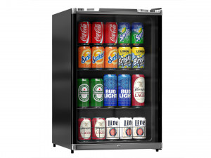 Can Beverage Refrigerator - Mini Fridge 3D Model