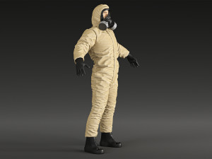 Hazmat Protective Suit Level C 3D Model
