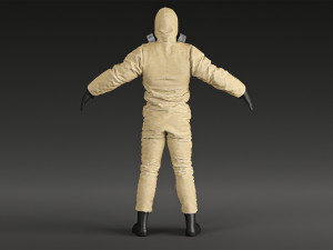 Hazmat Protective Suit Level C 3D Model