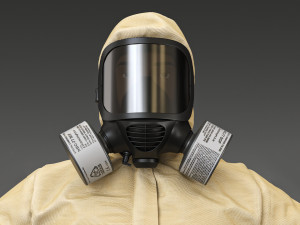 Hazmat Protective Suit Level C 3D Model