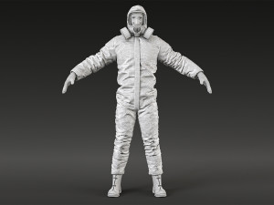 Hazmat Protective Suit Level C 3D Model