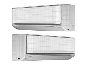 Hitachi inverter Split Air Conditioner iZen 3400FXL 15 Ton 3 Star R32-RASG318PCAISF 3D Model
