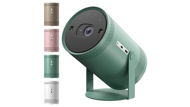 Samsung The Freestyle Smart FHD Led Projector 3D Model .c4d .max .obj .3ds .fbx .stl .blend 