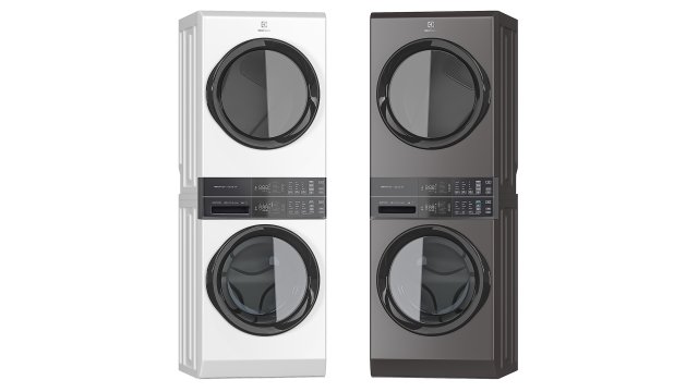 Electrolux Laundry Washer Tower Washer and Dryer ELTE760CAT Modello 3D .c4d .max .obj .3ds .fbx .stl .blend 