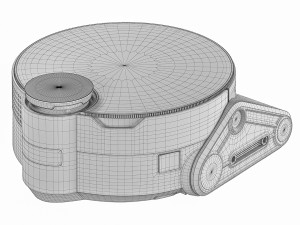 SAMSUNG BESPOKE Jet Bot AI Robot Vacuum VR50T95735W Model 3D