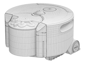 Robot aspirapolvere Dyson 360 Eye Modello 3D