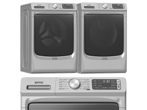 Maytag Washing Machine And Dryer- MHW6630HC - MED6630HC 3D मॉडल