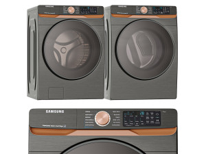Samsung Washing Machines and Dryer- WF50BG8300AVUS - DVE50BG8300VA3 3D Model
