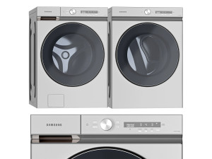 Samsung Washing Machines and Dryer- WF53BB8700ATUS - DVE53BB8700TA3 3D Model
