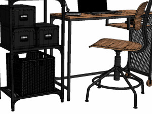 IKEA Office Workplace 02 Modelo 3D
