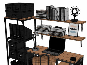 IKEA Office Workplace 02 Modelo 3D