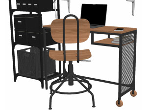 IKEA Office Workplace 02 Modelo 3D