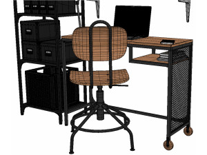 IKEA Office Workplace 02 Modelo 3D