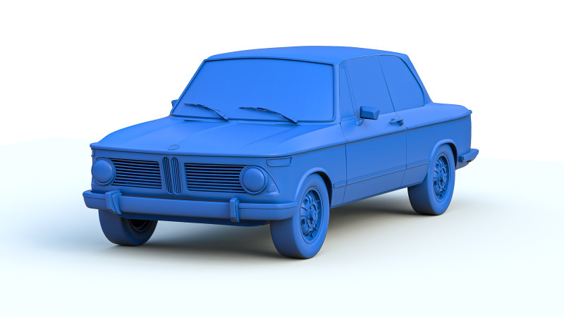 B M W 2002 tii 3D 打印模型 .c4d .max .obj .3ds .fbx .stl .blend 
