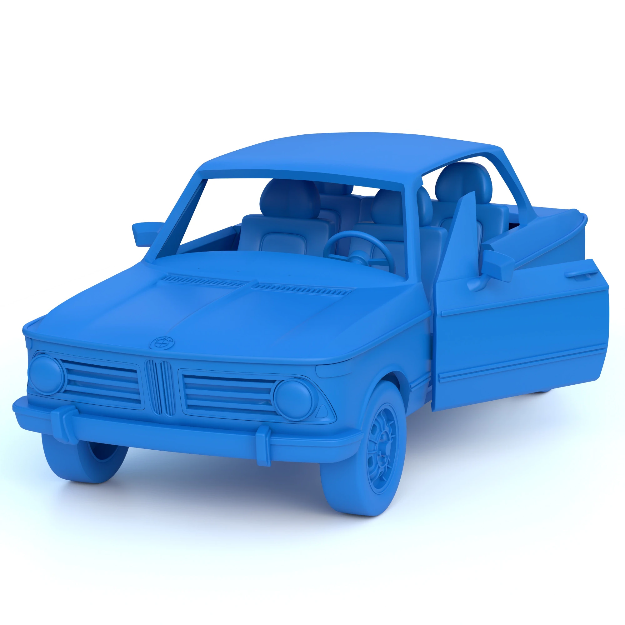 B M W 2002 tii 3D Print Model .c4d .max .obj .3ds .fbx .stl .blend 