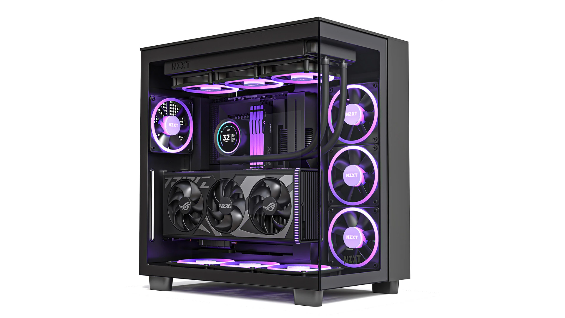 NZXT Gaming PC 03 3D Model .c4d .max .obj .3ds .fbx .stl .blend