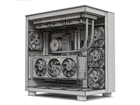 NZXT Gaming PC 03 3D Model