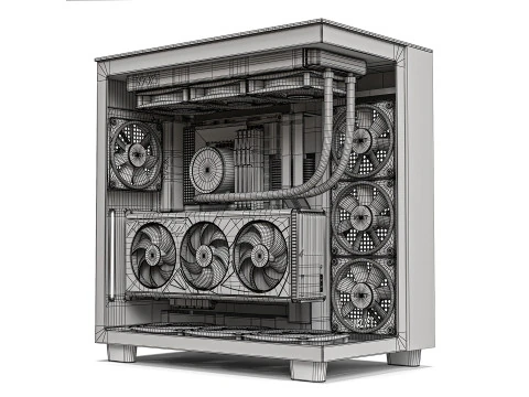 NZXT Gaming PC 03 3D Model