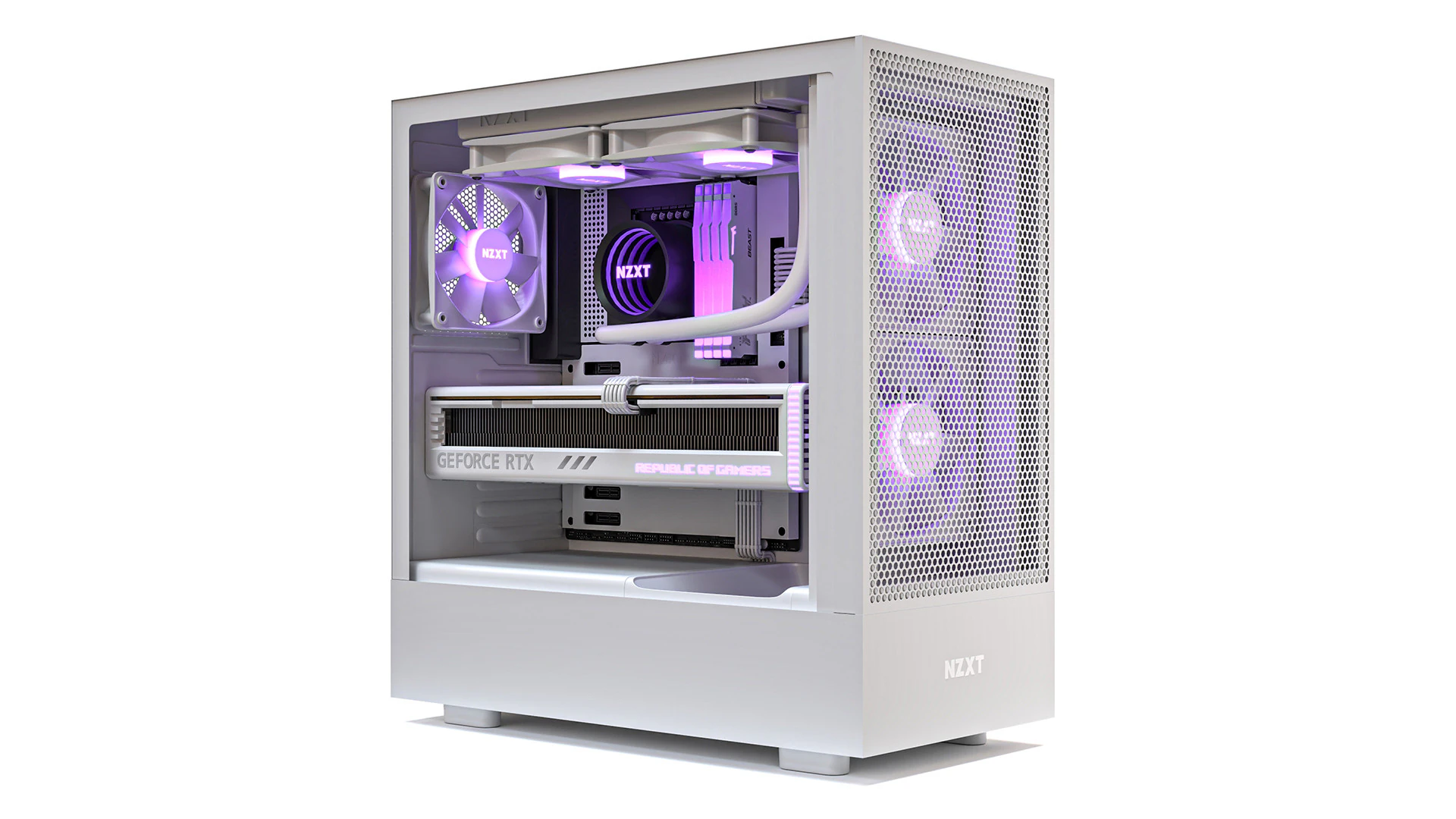 NZXT Gaming PC 01 3D Model .c4d .max .obj .3ds .fbx .stl .blend
