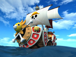 one piece thousand sunny pirate ship 3D Model