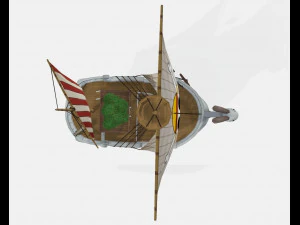 one pcece going merry ship sailboat anime 3D Model