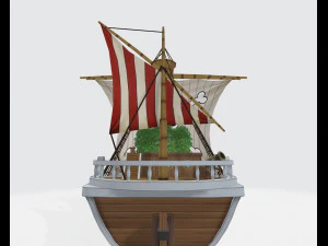 one pcece going merry ship sailboat anime 3D Model