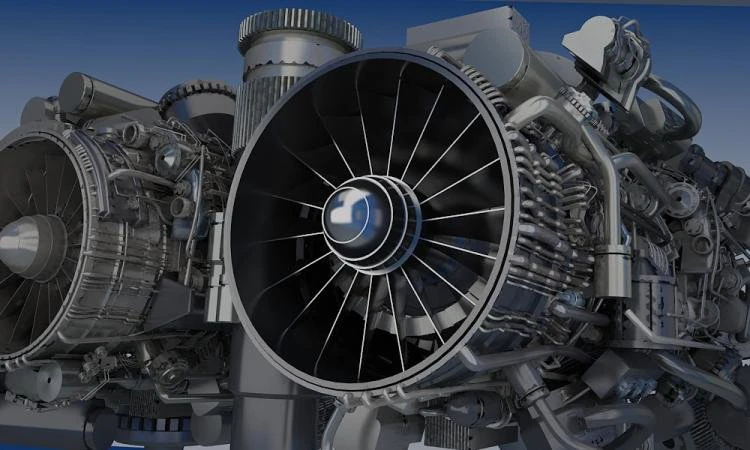 My0071 airplane aircraft engine 3D Model .c4d .max .obj .3ds .fbx .stl .blend 