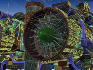 My0071 airplane aircraft engine Modelo 3D