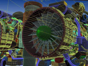 My0071 airplane aircraft engine 3D Model