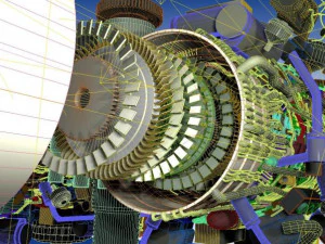 My0071 airplane aircraft engine 3D Model