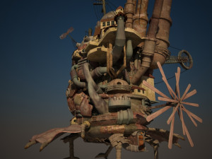 howl s moving castle japanese anime Modelo 3D