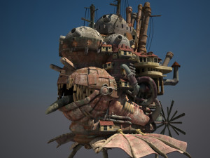 howl s moving castle japanese anime Modelo 3D