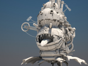 howl s moving castle japanese anime Modelo 3D