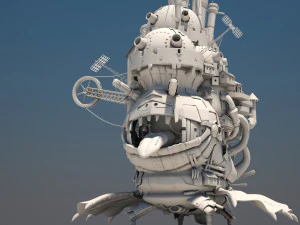 howl s moving castle japanese anime 3D Model