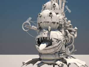 howl s moving castle japanese anime Modelo 3D