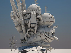 howl s moving castle japanese anime 3D Model