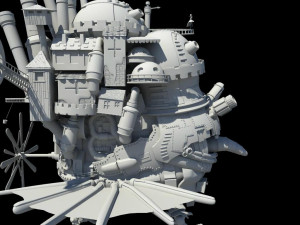 howl s moving castle japanese anime Modelo 3D
