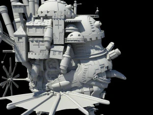 howl s moving castle japanese anime 3D Model