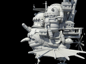 howl s moving castle japanese anime Modelo 3D