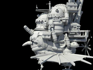 howl s moving castle japanese anime 3D Model