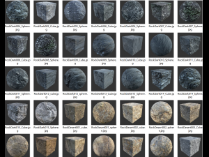 tens of thousands of materials textured about 600g CG Textures