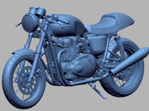 Триумф Тракстон 900 3D Модель