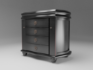 jewelry cupboard mirror 3D 模型