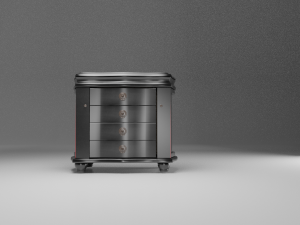 jewelry cupboard mirror Model 3D