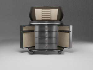 jewelry cupboard mirror Model 3D