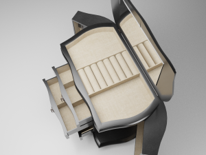 jewelry cupboard mirror Model 3D